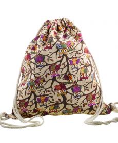 3D Mode Gedruckt Tier Eule Muster Nette Girl'S Rucksäcke Damen Dame Reise Wandern Einkaufs Kordelzug Tasche