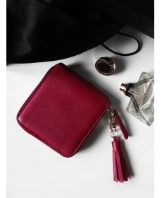 Top qualität Platz Damen Geldbörsen halter Brieftasche Leder weiblichen Geld designer quaste Geldbörsen