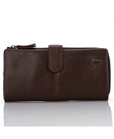 Hohe Qualität Echtem Leder Organizer Wallets Herren RindsLeder EchtLeder Lange Reißverschluss