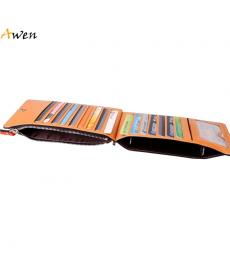 Awen Neue Mode Lange Design FettLeder Damen Brieftaschen Ultradünne Leder Geldbörsen Für Damen