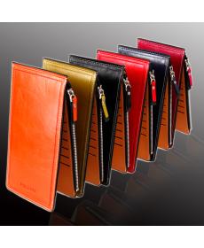 Huafei Neue Modemarke Brieftasche Damen Brieftasche Bunte Ultradünne Münze Reißverschluss