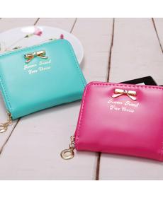 Korea Mode Neue ankunft hohe qualität faux Leder Damenmappen karten position kurzen Reißverschluss