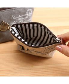 Damen Günstigste Leinwand Klassische Retro Kleine änderung Geldbörse Wenig Schlüssel Auto Tasche