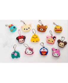 BIS 20 Designs Fabrik Verkauf Cartoon 4 CM SCHLüSSEL Shell Gummitastaturabdeckung Brieftasche Halter Haken Cap