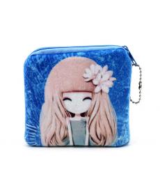 neue Stil Tragbare Mini Geldbörse Kawaii Plüsch Geldbörse Kinder Mädchen ändern Damen Brieftasche