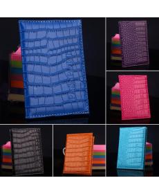 Delicate Geschäfts Kartenhalter Passdecke Pu Leder Alligator Prägung Reisepass