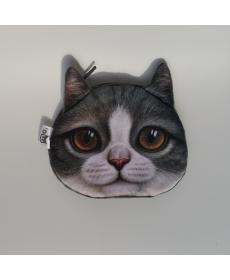 Neuheit Geldbörsen Cute Dog Face Katzen gesichts Reißverschluss Kasten münzenGeldbeutel mappen