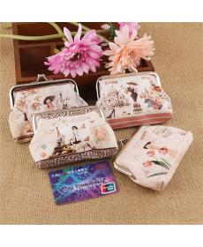 Heiße Damen Niedliche Geldbörse Top Leder Charakter Kleine Brieftasche Mädchen ändern Tasche Haspe