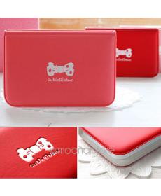 Korea Fashion Business Kreditkarteninhaber Taschen Leder Schnalle Scheckkartebeutel etui ID Karte Brieftaschen