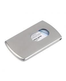 1 stück Visitenkartenhalter Damen Vogue Thumb Slide Out Edelstahl Tasche ID Kreditkarteninhaber Herren