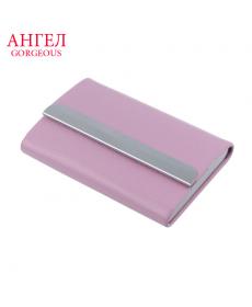 Luruxy Leder Business Kreditkarte Name ID Kartenhalter Brieftasche Kreditkarteninhaber Leder Tasche Passdecke Karte