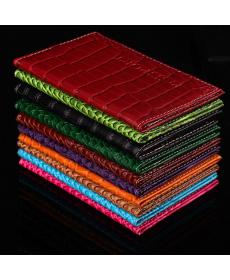 1 X HOT nizza Unisex Damen Herren Alligator PU Leder Brieftasche Präge Reisepass Schutzfolie Heiße