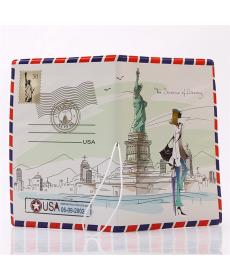 Mode Miss liebe reisepass ID Kreditkarten Tasche 3D Design PVC Leder Visitenkartenhalter Reisepass 14x9,6 CM