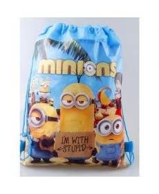 Neue Stil Despicable Me   Minions Kinder Cartoon Kordelzug Kinder Rucksäcke Nette Schultaschen Mochila Infantil