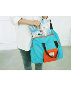 Damen Reisetasche Falten Wasserdichte Nylon Große Einkaufstasche Duffle Schulter Reißverschluss Reise