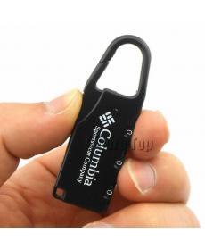 Sicherheit Reißverschluss Gepäckschloss Protector locker tragbare Mini Vorhängeschloss für Taschen