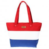 Damen Damen Streifen Leinwand Umhängetasche Neue Heiße Umhängetasche Sommer Strand Handtasche Taschen