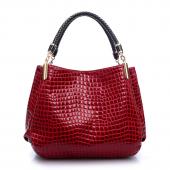 Großen Neuen Damen Schultertasche Alligator Damen Leder Damen Handtaschen Von Bekannten Marken Schwarz