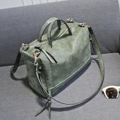 Neu Kommen Damen Schultertasche NubukLeder Vintage Umhängetasche Motorrad Umhängetaschen Retro Damen