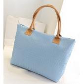 Weben Damen Pu Leder Billige Handtasche Tote schulter beutel große Kapazität PU Weave Taschen Fashion Design