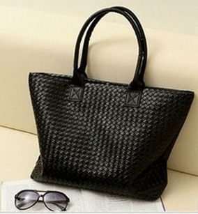 Weben Damen Pu Leder Billige Handtasche Tote schulter beutel große Kapazität PU Weave Taschen Fashion Design