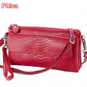 Russischen Mode Umhängetasche Damen Clutch Wristlets Organizer Wallets für Geld Ledertasche