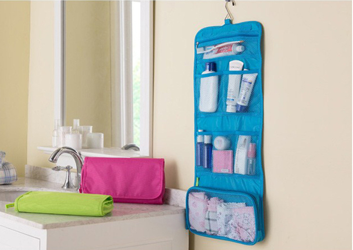 Tragbare Verkaufs hanging organisator beutel Faltbare Kosmetik Make Up Lagerung Reisen Kulturbeutel Waschen