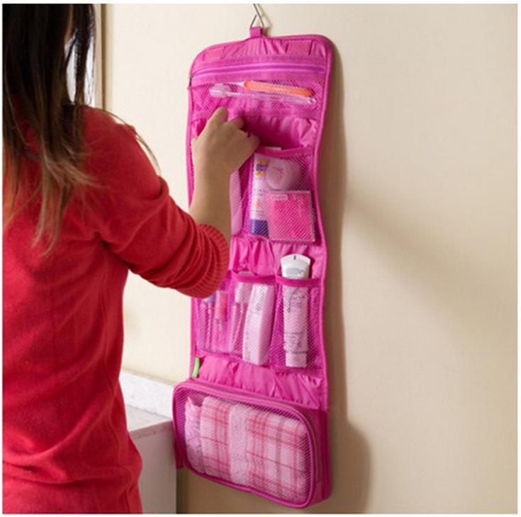 Tragbare Verkaufs hanging organisator beutel Faltbare Kosmetik Make Up Lagerung Reisen Kulturbeutel Waschen