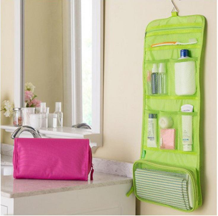 Tragbare Verkaufs hanging organisator beutel Faltbare Kosmetik Make Up Lagerung Reisen Kulturbeutel Waschen