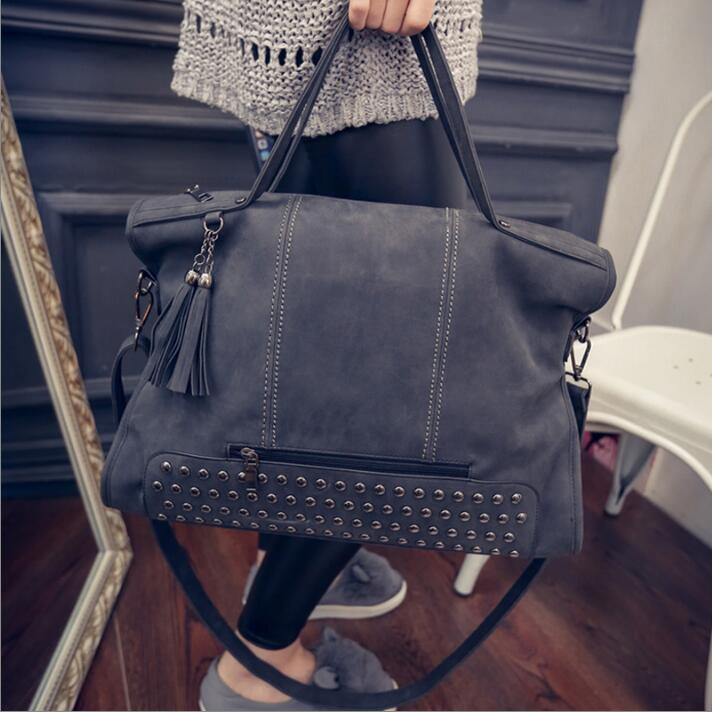 Neue Mode Niet Damen Handtasche Matt Damen Umhängetasche Große Kapazität Damen Tote Schulter Damen