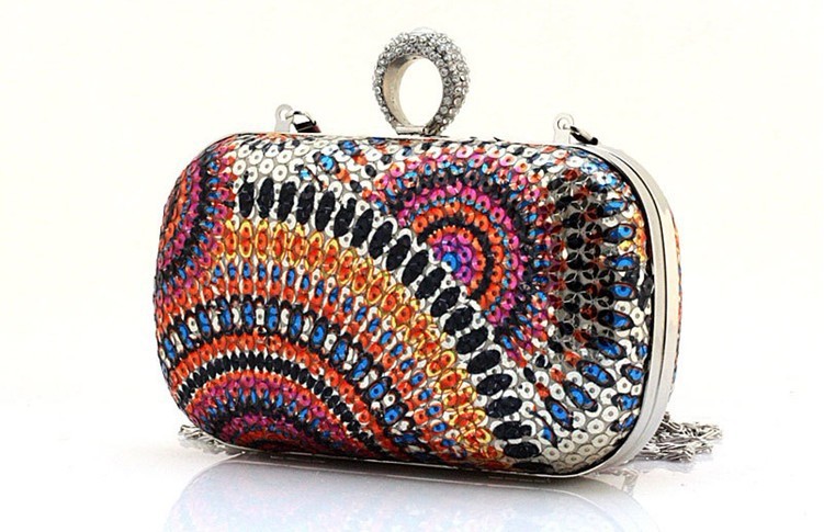 neue Damen Kupplungs knöchel Schellt Abendtasche Damen Party Hochzeit Braut Mode Brieftasche Tag Kupplung Make Up