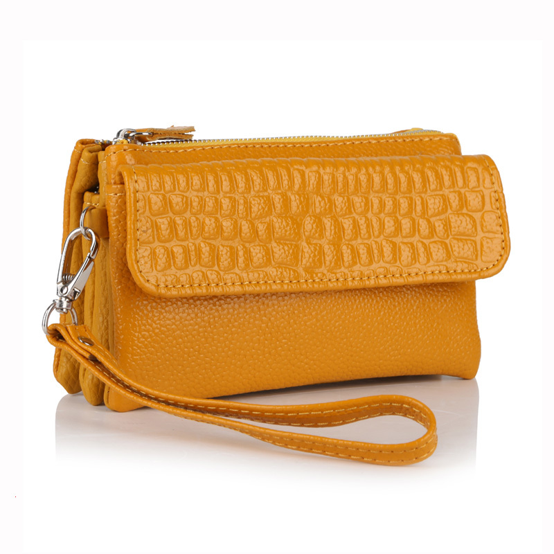 Damen messenger bags weibliche tageskupplung echtem Leder make up Tasche Geldbörse abend Geldbörsen