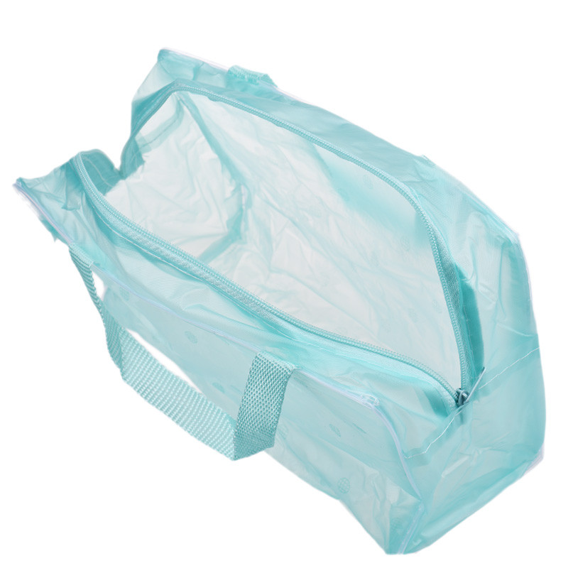 Blumendruck Transparent Wasserdicht Make up Kosmetiktasche Reise Waschen Zahnbürste Beutel Kulturveranstalter Tasche