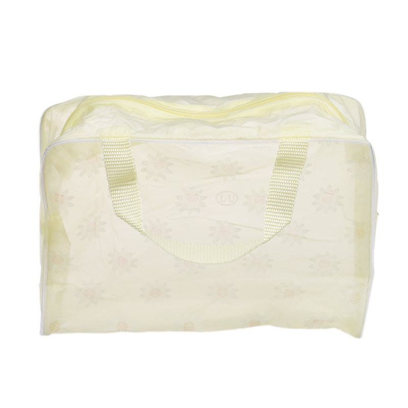 Blumendruck Transparent Wasserdicht Make up Kosmetiktasche Reise Waschen Zahnbürste Beutel Kulturveranstalter Tasche