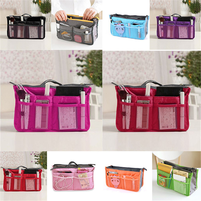 HEIßE Damen Kosmetiktasche Organizer Tasche Doppel Reißverschluss Tasche Beweglicher Multifunktions