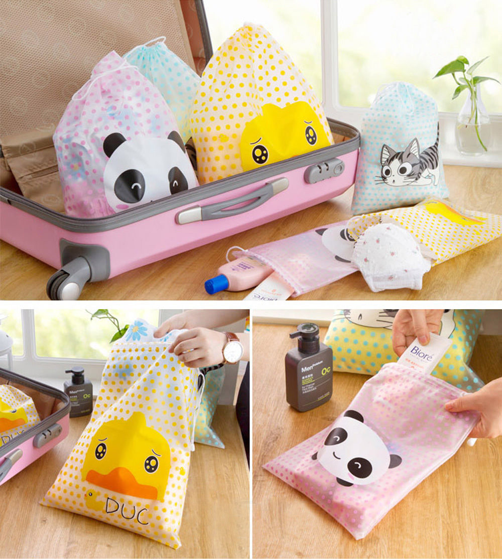 1 stück Hilfreich Katze Ente Panda Reise Kosmetiktasche Beutel verfassungs beutel toilettenartikel zipper Speicher