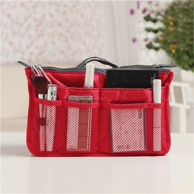 Damen Make Up Veranstalter Tasche Handtasche Große liner Reise Einsatz Dame Casual Kosmetiktasche Reisetasche