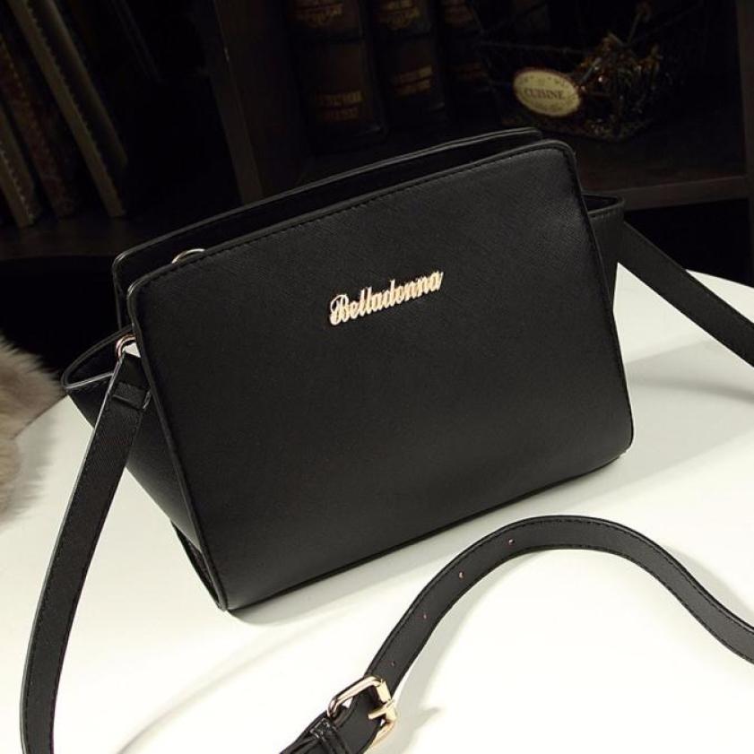 Einfach Stil Damen Handtasche pu Leder Weiblich Umhängetaschen 5 Farben Tote Satchel Mädchen Messenger