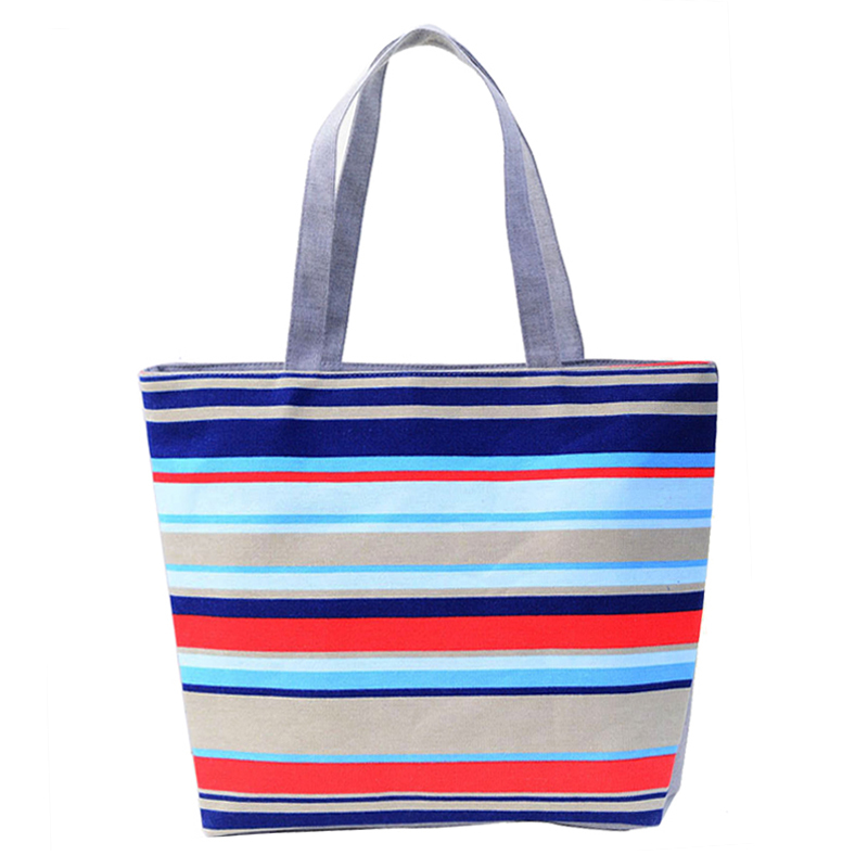 Sommer Leinwand Fashion Farbdruck dame Mädchen Handtaschen Umhängetasche Lässig Bolsa Einkaufstaschen