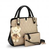 neue mode prägung pu Damen Handtasche gesetzt Qualitäten dame tote bolsa Reißverschluss nieten Luxus