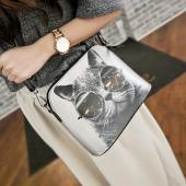 Mini Vintage Damen Umhängetaschen Mode Shell Damen Tasche Neue Pu Leder Damen Nachricht Beutel Zeichenmuster