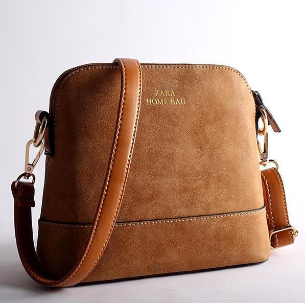 neue Retro nubukLeder Handtaschen mode ZA shell kleinen platz paket Damen Schulter Umhängetasche