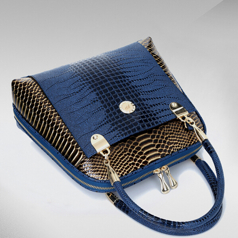 Bolsos Carteras Mujer Marca Damen Leder Tasche Damen Haut Schulter Bags Mode Serpentin Weiblichen Crossbody