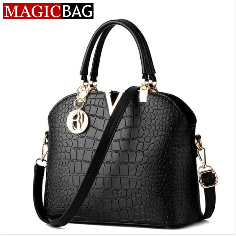MAGICBAG Damen Berühmte marke designer Luxus Leder Handtaschen Damen Umhängetasche Damen krokodil muster