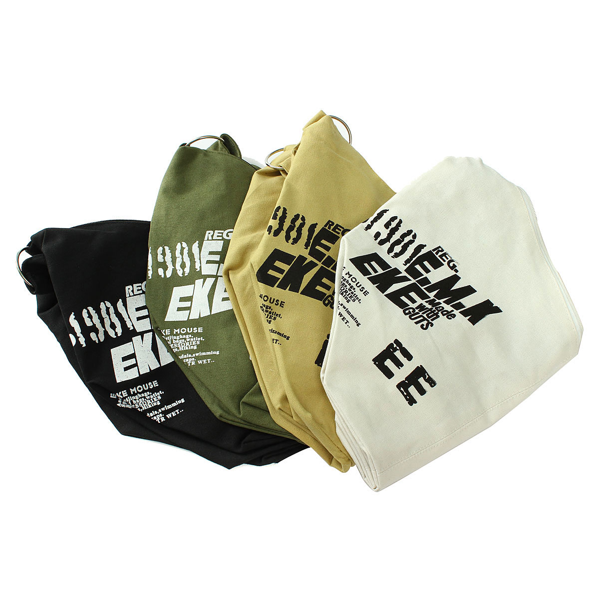 koreanischen Stil Damen Umhängetaschen Reißverschluss Unregelmäßige Leinwand crossedbody Damen