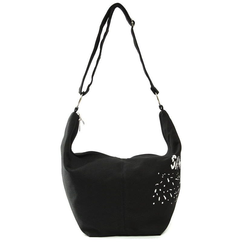 koreanischen Stil Damen Umhängetaschen Reißverschluss Unregelmäßige Leinwand crossedbody Damen