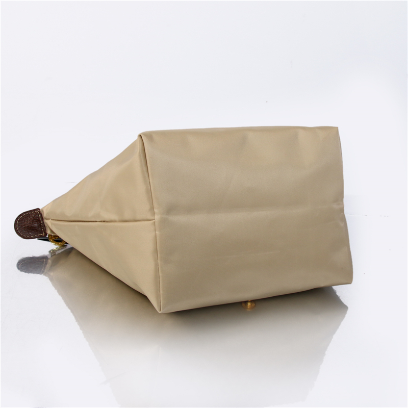 Französisch Marke Damen Lange Nylon Vintage Tote Tasche PU Griff Einkaufs Schulter Handtaschen Folding Schule