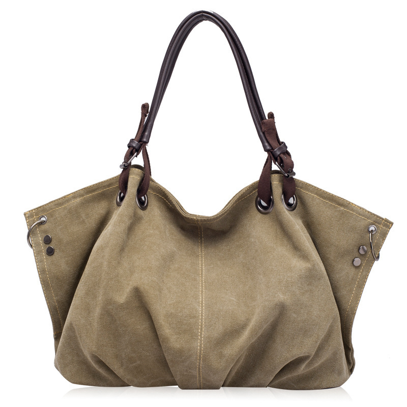 Weibliche Handtasche Damen große verdicken canvas tote messenger hobo Taschen femininas grandes schulterbeutel