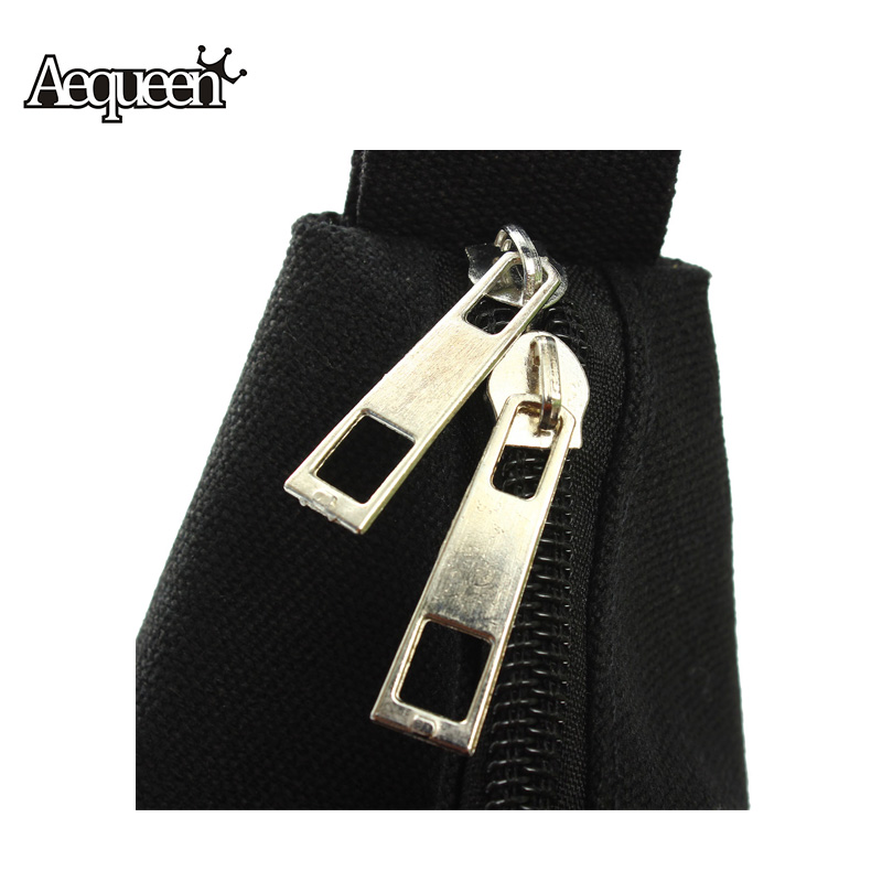 Heiße Damen Brief Schultertasche Reißverschluss Unregelmäßige Leinwand Crossedbody Damen Weibliche