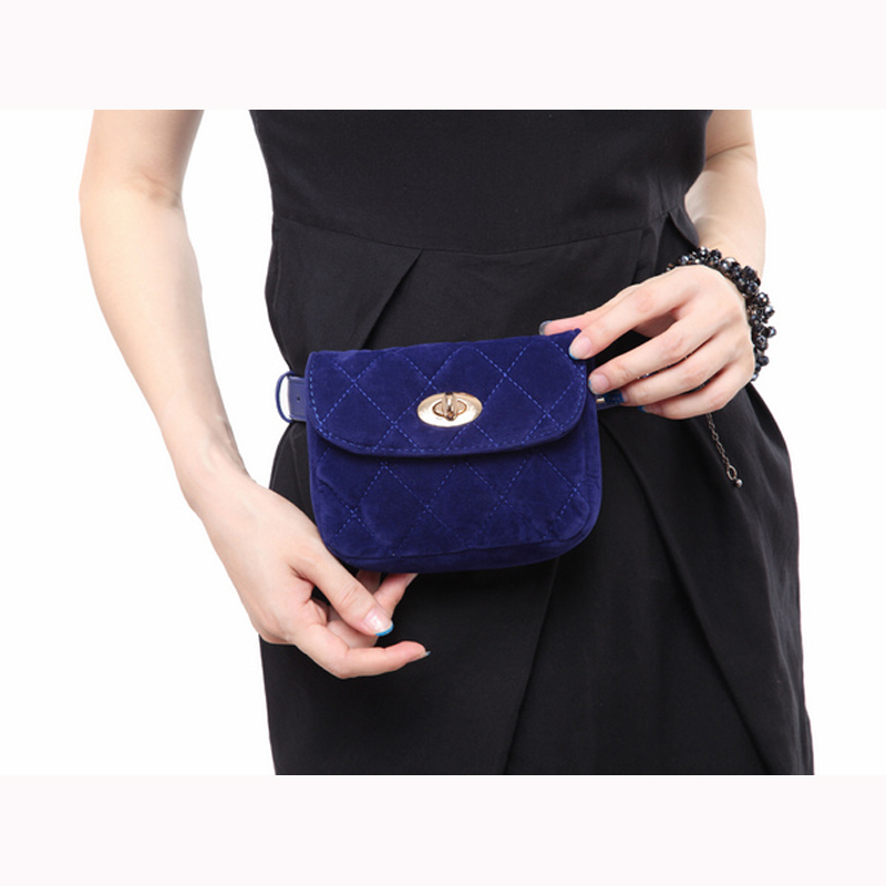 Neue Nette Damen Taille Gürtel Tasche ModeKette Gürteltasche Plaid Kleine Damen Tasche Reisetasche Trunk Bag